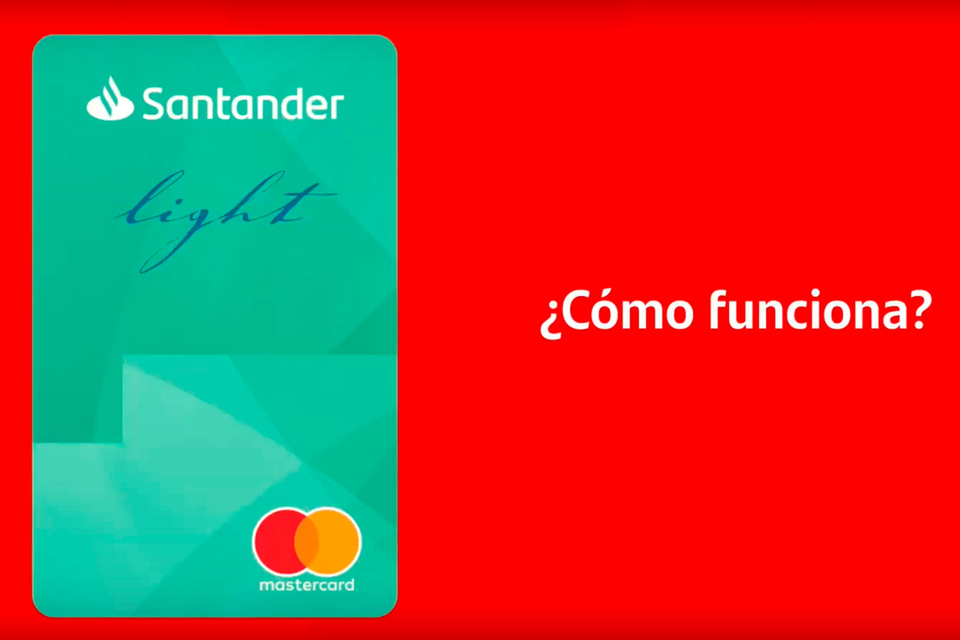 Banco Santander has launched the first numberless credit 